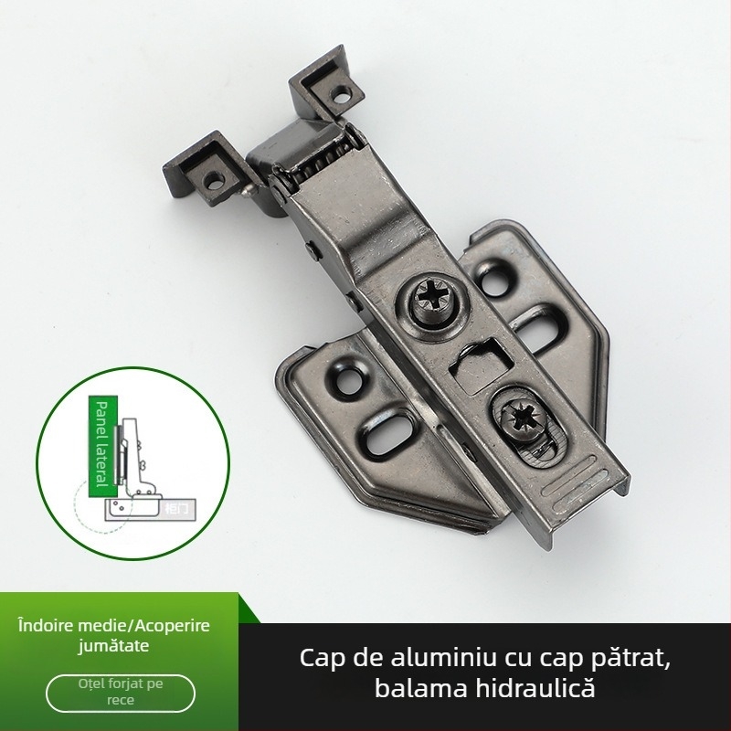 Pantă cu cadru din aluminiu pentru uși de sticlă, oțel laminat la rece, electroplacare, articol 2895