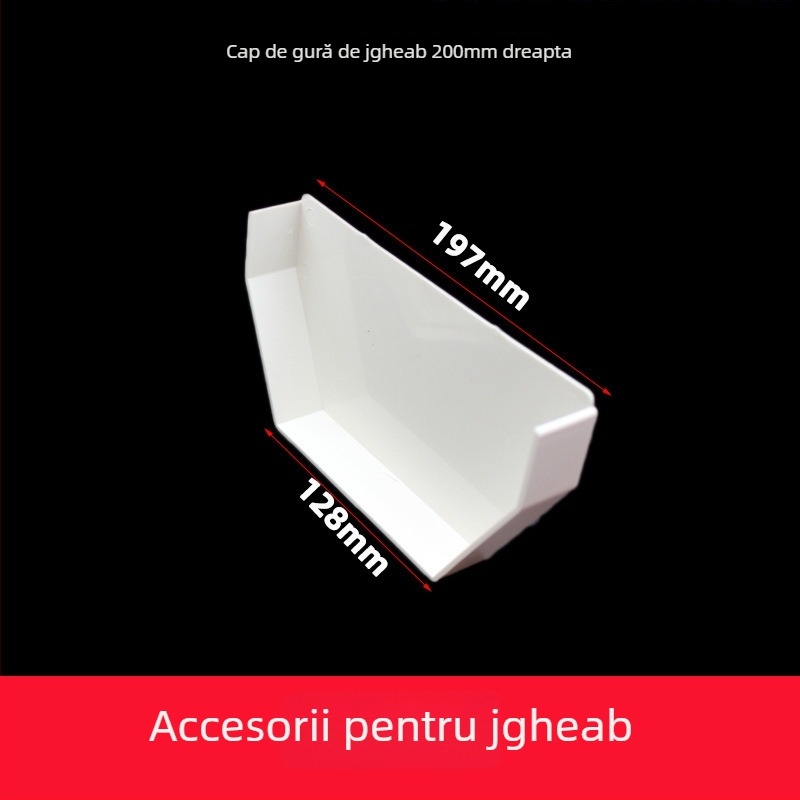 Canal de drenaj PVC pentru jgheaburi (Model 160, Grosime perete 2, Brand yf, Material PVC)