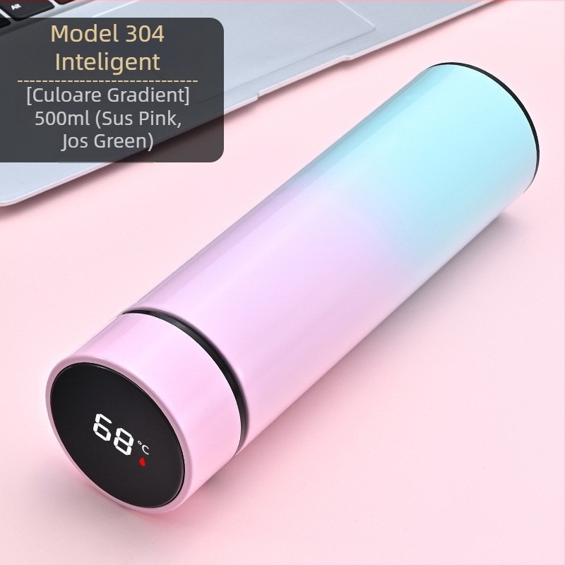 Cana termică, interior din oțel inoxidabil 304, exterior din oțel inoxidabil 201, izolare 12–24 ore, personalizabilă cu logo imprimat