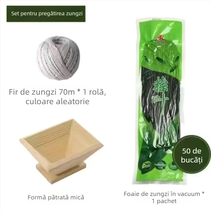 Formă pentru zongzi din lemn masiv; forme triunghiulare și pătrate; imprimare logo disponibilă.