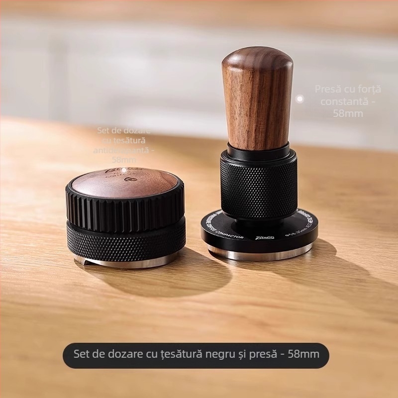 Tamper de cafe Bincoo, din oțel inoxidabil 304 + arțar tare + aliaj de aluminiu, stil modern minimalist, stil simplu