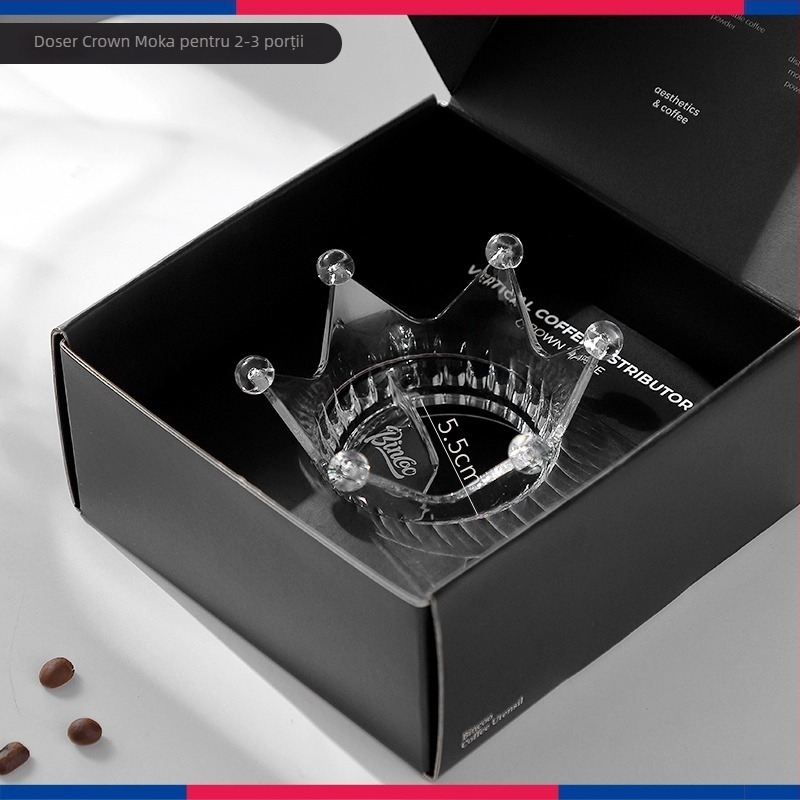 BinCoo Unealtă pentru Praf de Moka Pot cu Țesătură — Plastic ABS, Design Modern Minimalist, Accesoriu de Umplere Praf