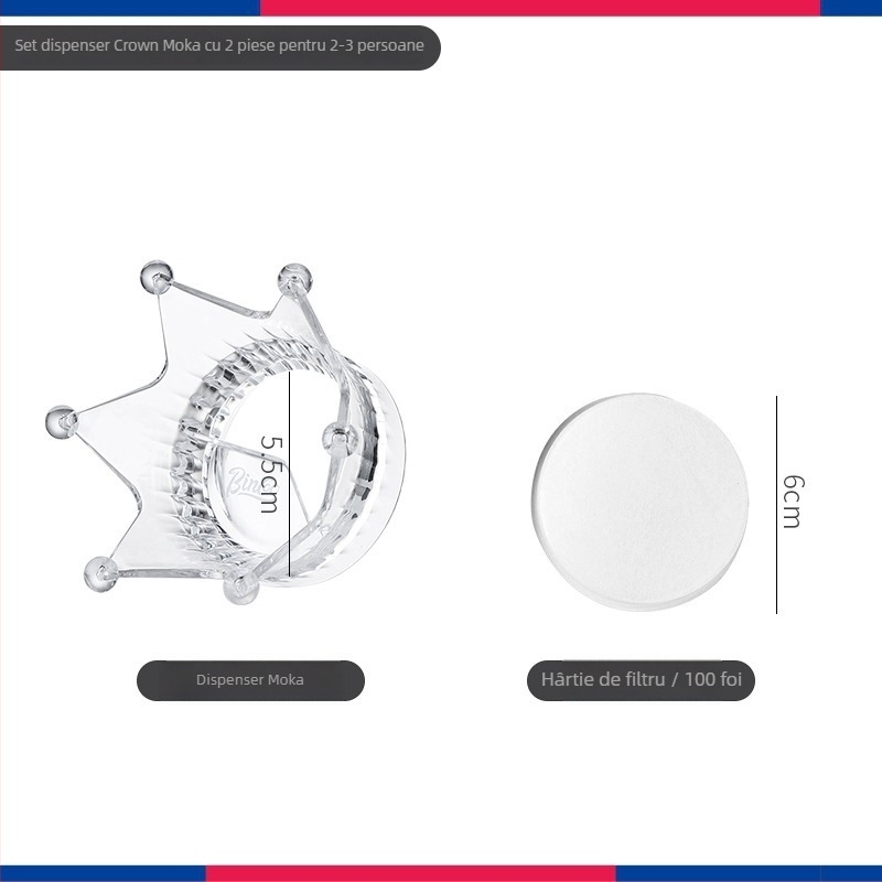 BinCoo Unealtă pentru Praf de Moka Pot cu Țesătură — Plastic ABS, Design Modern Minimalist, Accesoriu de Umplere Praf