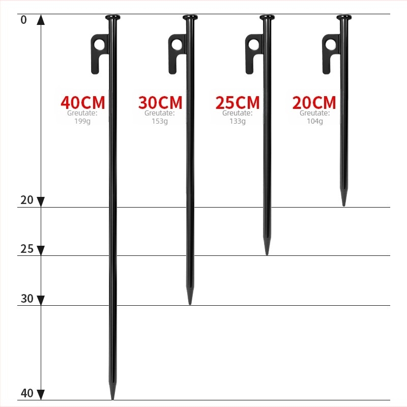 Cuie de cort din fontă Hikemount — etichetă privată licențiată