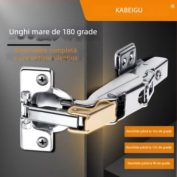 Balama cu arc Kirigu, model 1165, oțel laminat la rece, placare cu nichel, stil modern minimalist