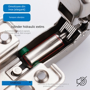 Balama cu arc Kirigu, model 1165, oțel laminat la rece, placare cu nichel, stil modern minimalist