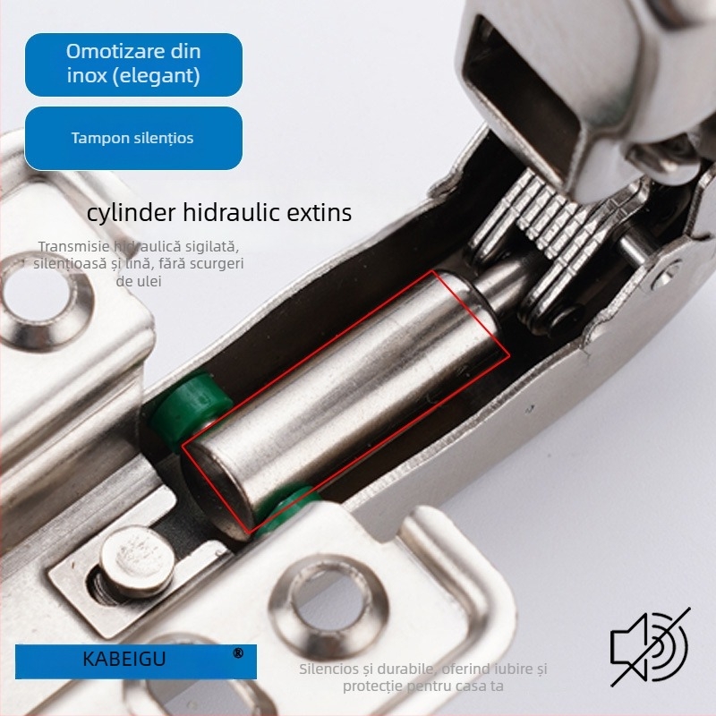 Balama cu arc Kirigu, model 1165, oțel laminat la rece, placare cu nichel, stil modern minimalist