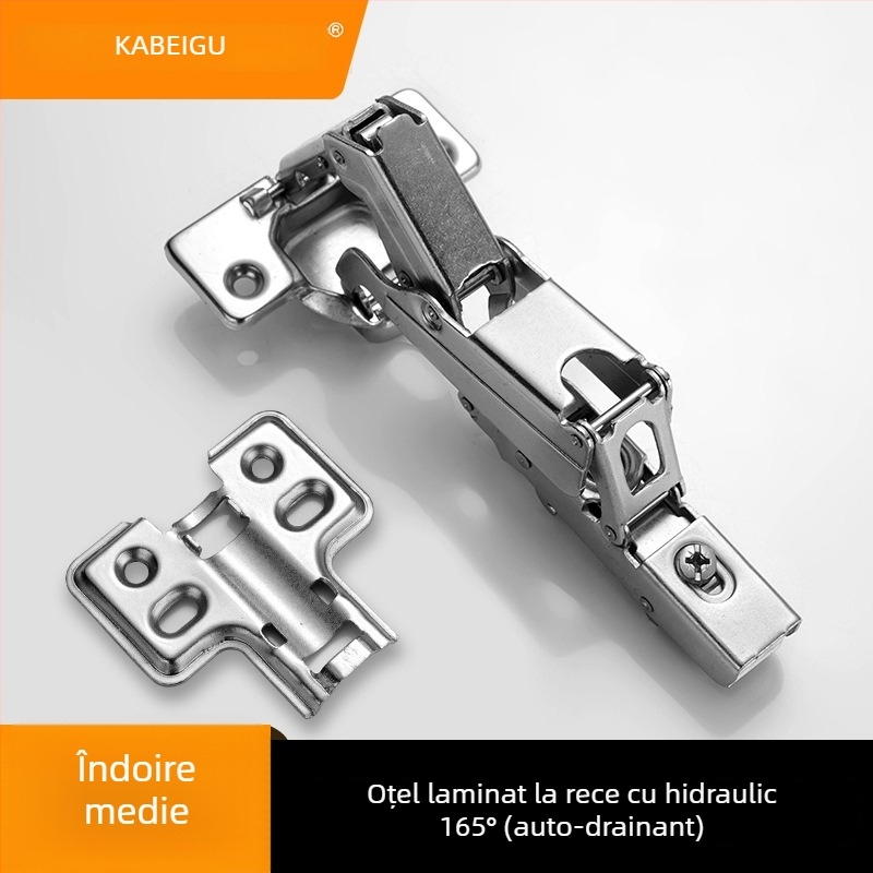 Balama cu arc Kirigu, model 1165, oțel laminat la rece, placare cu nichel, stil modern minimalist