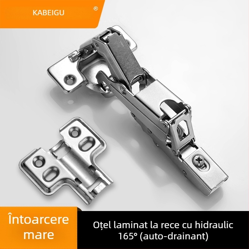 Balama cu arc Kirigu, model 1165, oțel laminat la rece, placare cu nichel, stil modern minimalist