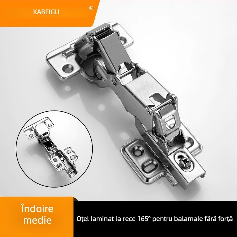 Balama cu arc Kirigu, model 1165, oțel laminat la rece, placare cu nichel, stil modern minimalist