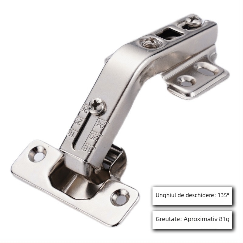 Balama cu arc Kirigu, model 1165, oțel laminat la rece, placare cu nichel, stil modern minimalist