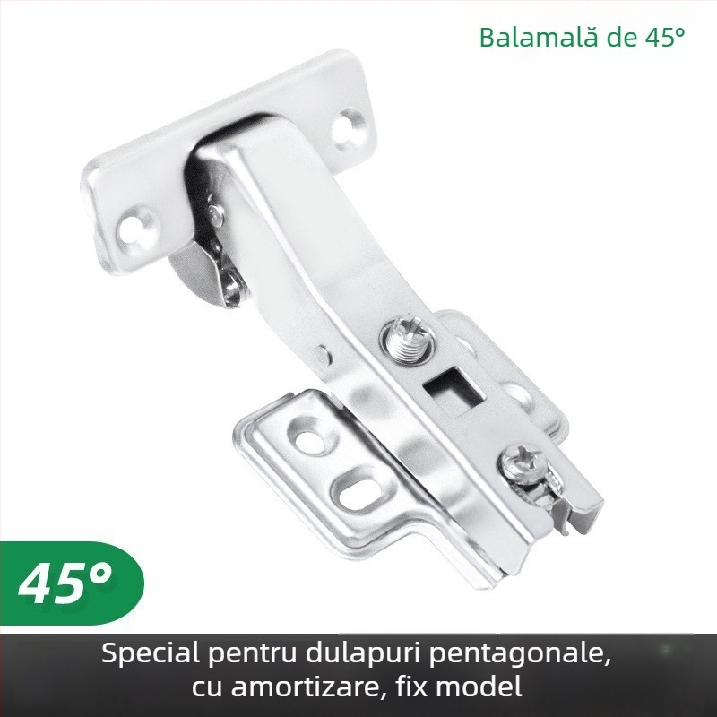 Balama cu arc Kirigu, model 1165, oțel laminat la rece, placare cu nichel, stil modern minimalist