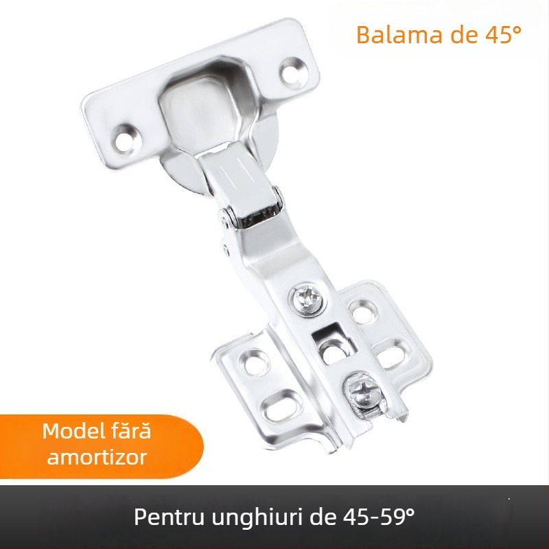 Balama cu arc Kirigu, model 1165, oțel laminat la rece, placare cu nichel, stil modern minimalist