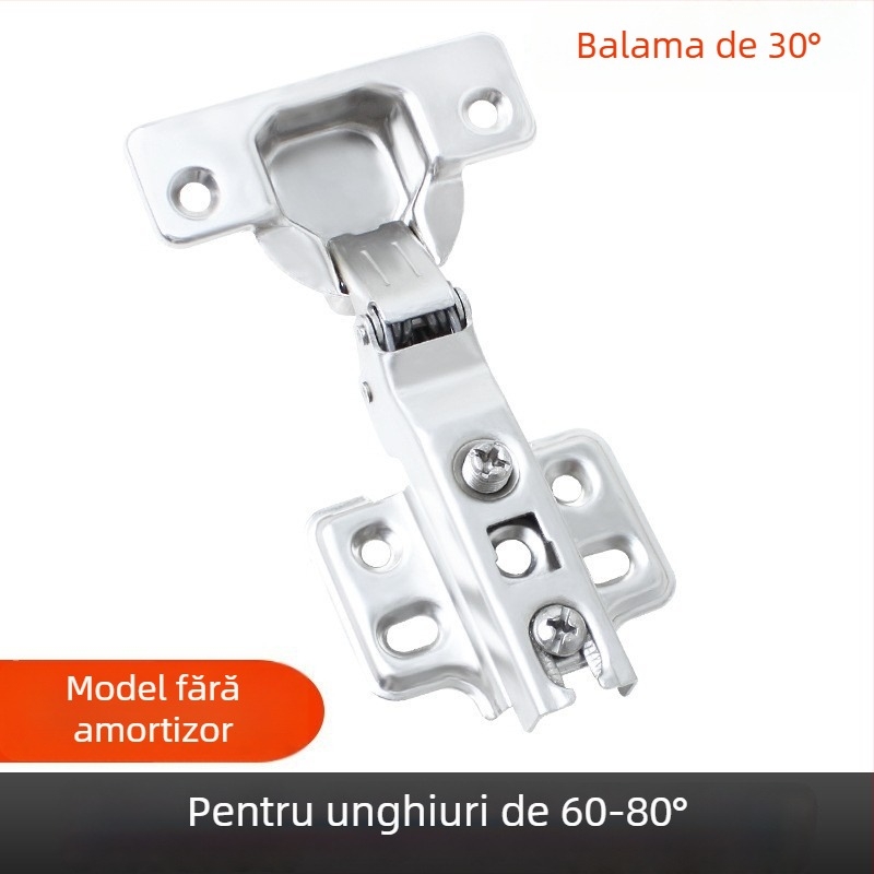 Balama cu arc Kirigu, model 1165, oțel laminat la rece, placare cu nichel, stil modern minimalist