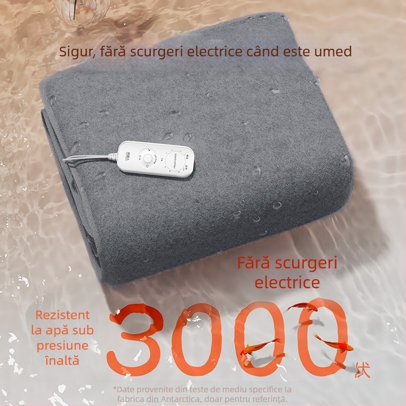 Pătură electrică Antarctic, stil Nordic, material nețesut, alimentare AC, greutate 1500 g