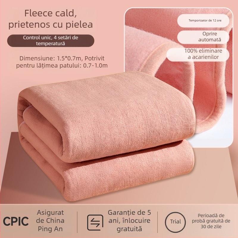 Pătură electrică Antarctic, stil Nordic, material nețesut, alimentare AC, greutate 1500 g