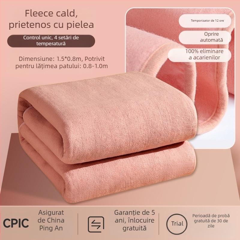 Pătură electrică Antarctic, stil Nordic, material nețesut, alimentare AC, greutate 1500 g