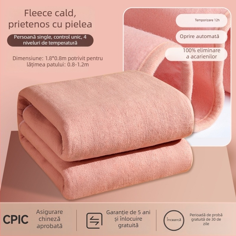 Pătură electrică Antarctic, stil Nordic, material nețesut, alimentare AC, greutate 1500 g