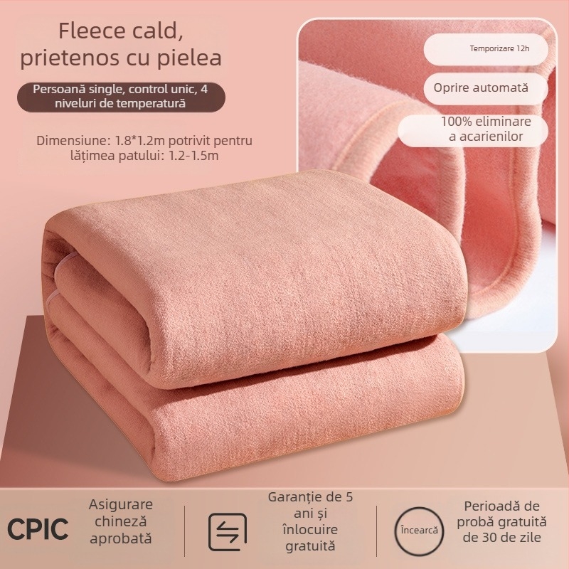 Pătură electrică Antarctic, stil Nordic, material nețesut, alimentare AC, greutate 1500 g
