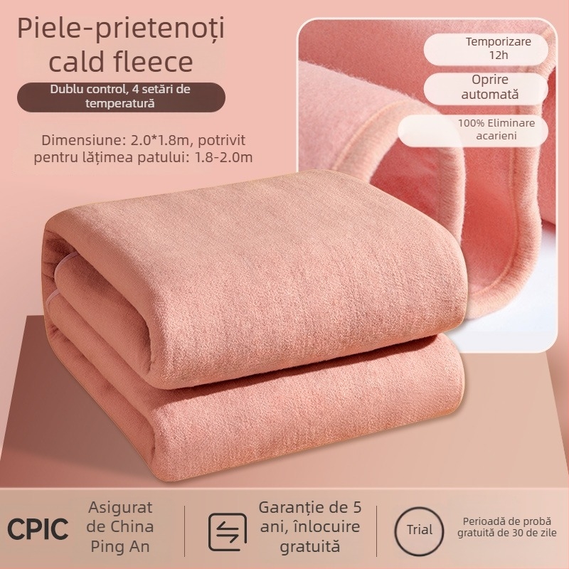Pătură electrică Antarctic, stil Nordic, material nețesut, alimentare AC, greutate 1500 g
