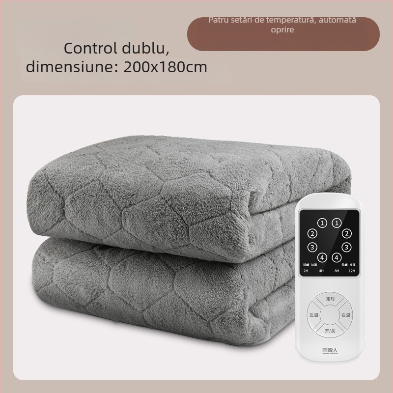 Pătură electrică Antarctic, stil Nordic, material nețesut, alimentare AC, greutate 1500 g