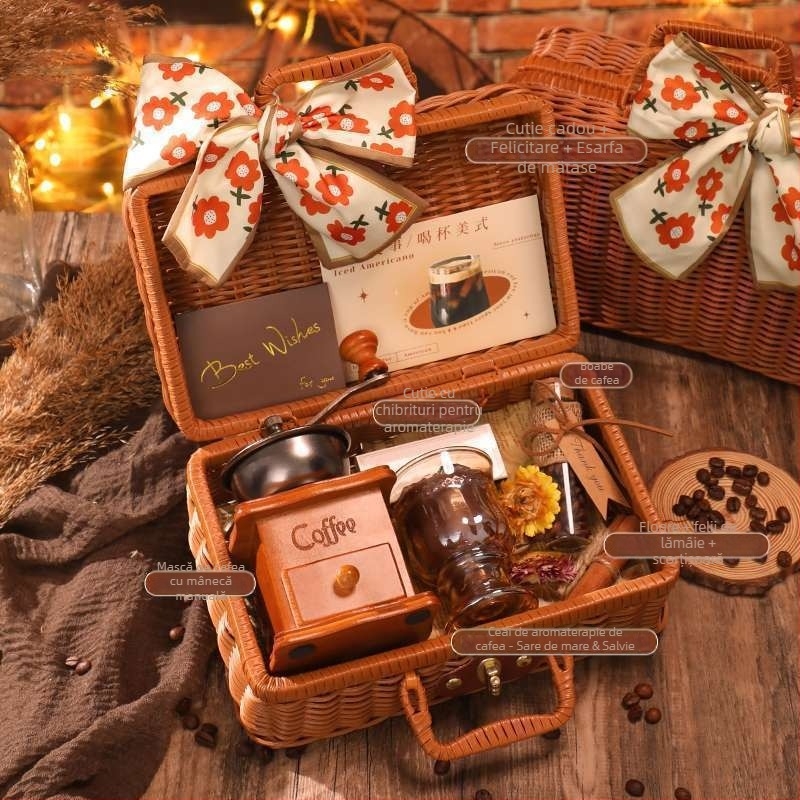 Râșniță de cafea manuală și aparat de cafea cu acționare manuală – toate într-un singur set portabil pentru uz casnic (manual, acționare manuală, toate într-unul, portabil, uz casnic)