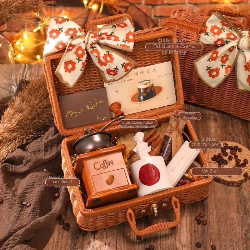 Râșniță de cafea manuală și aparat de cafea cu acționare manuală – toate într-un singur set portabil pentru uz casnic (manual, acționare manuală, toate într-unul, portabil, uz casnic)