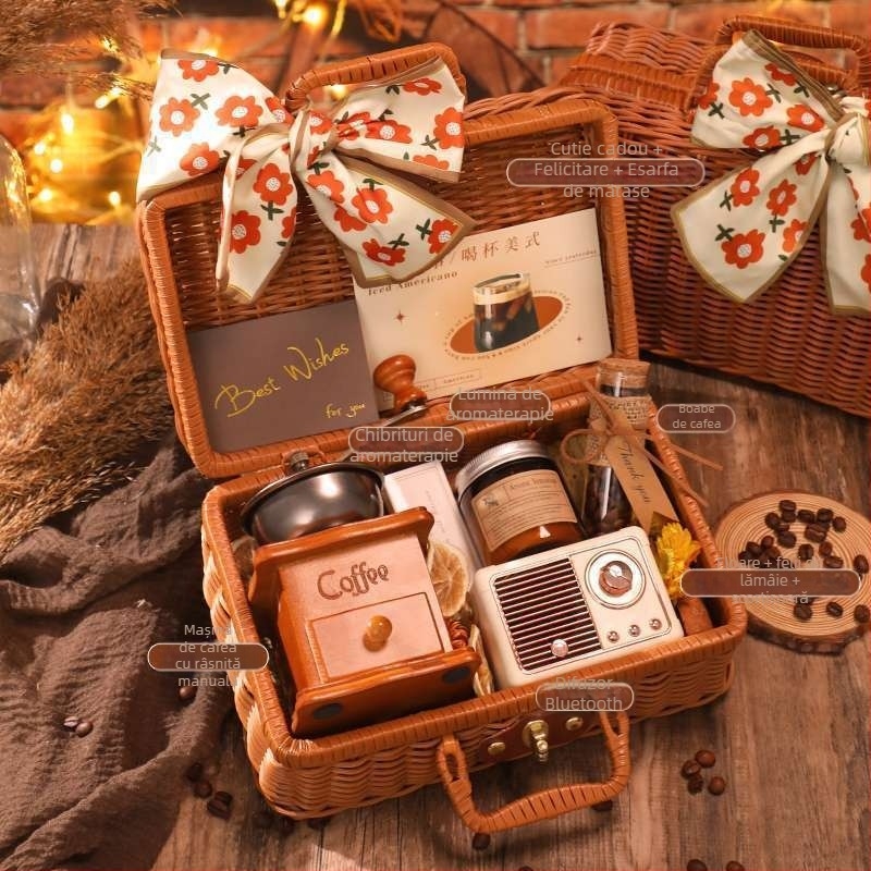 Râșniță de cafea manuală și aparat de cafea cu acționare manuală – toate într-un singur set portabil pentru uz casnic (manual, acționare manuală, toate într-unul, portabil, uz casnic)