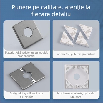 Capac de găuri pentru perete din plastic | Marca Puxi | Model 86 | Categorie: Capac de țeavă