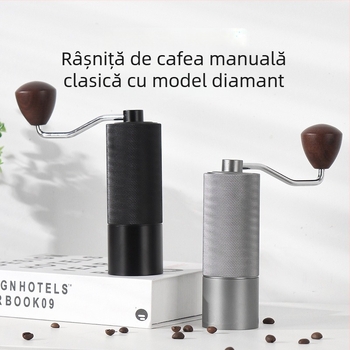 Rășniță de cafea manuală pentru uz casnic, Angmi, design modern minimalist, logo tipărit, personalizare disponibilă, lansată în 2024