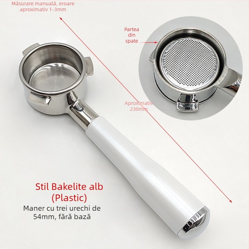 Filtru espresso pentru portafiltru de 54 mm – Oțel inoxidabil, filtru cu două straturi, pentru ceașcă dublă și ceașcă simplă de cafea măcinată