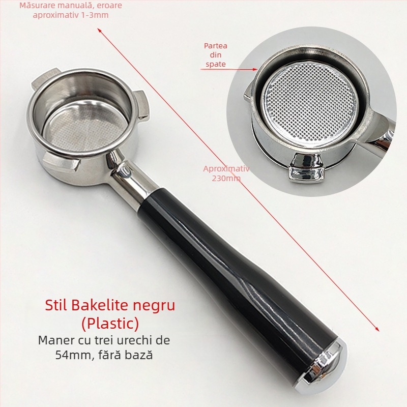 Filtru espresso pentru portafiltru de 54 mm – Oțel inoxidabil, filtru cu două straturi, pentru ceașcă dublă și ceașcă simplă de cafea măcinată