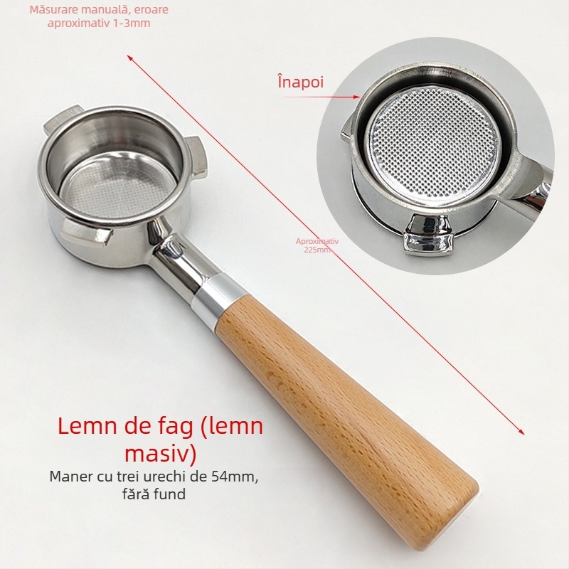 Filtru espresso pentru portafiltru de 54 mm – Oțel inoxidabil, filtru cu două straturi, pentru ceașcă dublă și ceașcă simplă de cafea măcinată