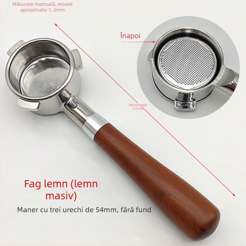 Filtru espresso pentru portafiltru de 54 mm – Oțel inoxidabil, filtru cu două straturi, pentru ceașcă dublă și ceașcă simplă de cafea măcinată