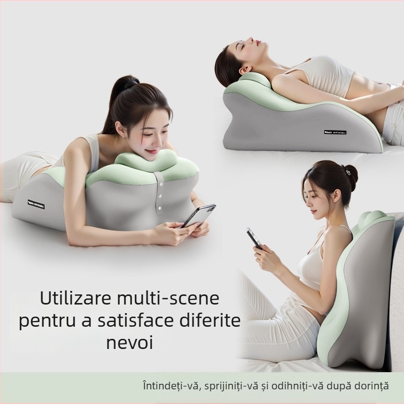 Pernă din spumă cu memorie, husă din poliester, personalizabilă, model solid, stil modern minimalist