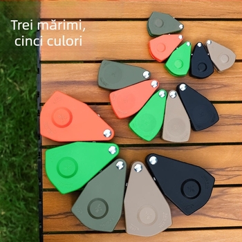 Rola de cablu pentru cort: tensiune și reglaj cu cârlig reflectorizant pentru camping în aer liber