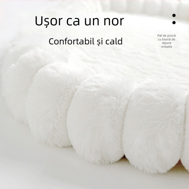 Hamac pliabil din pluș pentru pisici, pentru fereastră – ventuze puternice pentru agățare, utilizare în interior, pentru pisici, sezoane iarnă/primăvară/toamnă