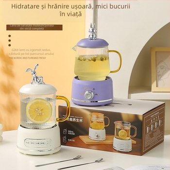 ceașcă electrică de încălzire pe bază, putere până la 1000 W, capacitate până la 1 L, întrerupere automată, protecție la supraincălzire