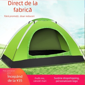 Cort de camping cu un singur strat, pentru patru sezoane; greutate 1,2 kg; țesătură exterioară impermeabilă 1000–1500 mm; podea impermeabilă 1500 mm