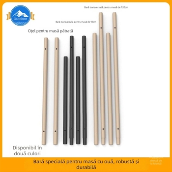 Masă de camping pliabilă cu panou, cadru de susținere și grindă transversală din oțel carbon (seria corturi, marcă: Other, material: oțel carbon)