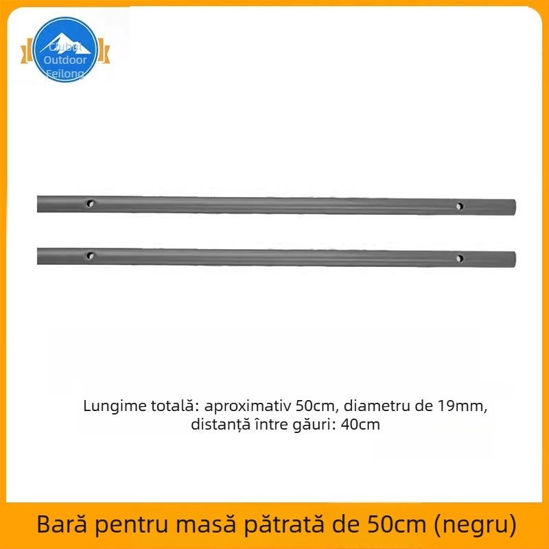 Masă de camping pliabilă cu panou, cadru de susținere și grindă transversală din oțel carbon (seria corturi, marcă: Other, material: oțel carbon)