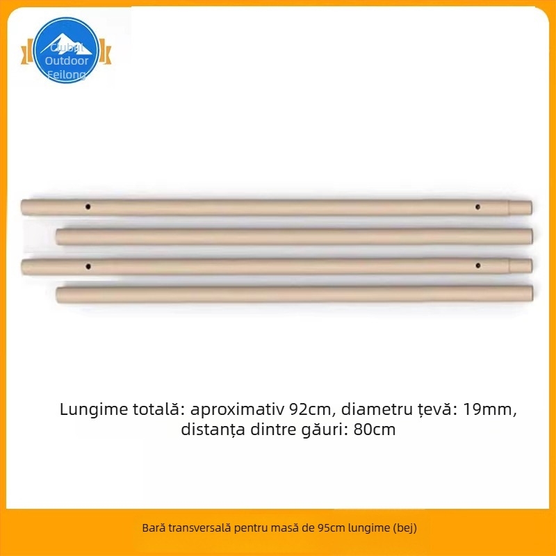 Masă de camping pliabilă cu panou, cadru de susținere și grindă transversală din oțel carbon (seria corturi, marcă: Other, material: oțel carbon)