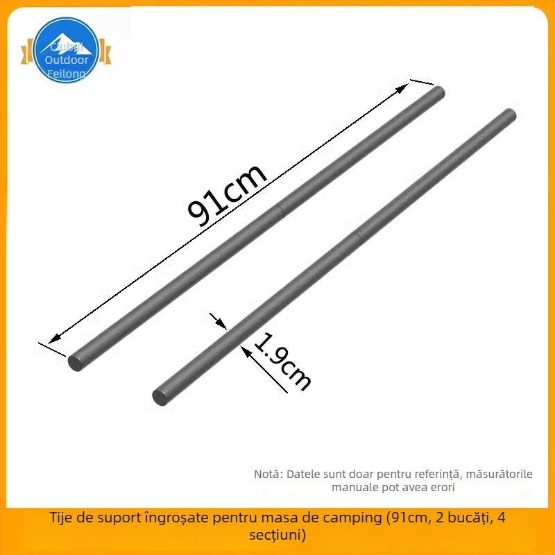 Masă de camping pliabilă cu panou, cadru de susținere și grindă transversală din oțel carbon (seria corturi, marcă: Other, material: oțel carbon)