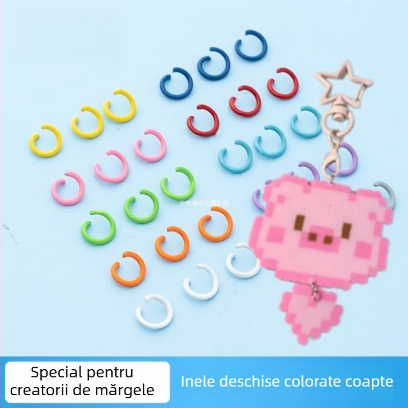 Set metal pentru breloc cu accesorii pentru mărgele și perforator, 3D puzzle