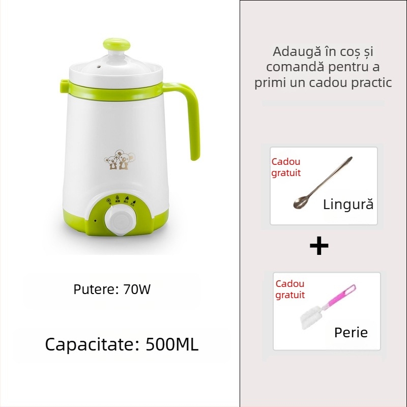 Ceașcă electrică de încălzire cu plită încorporată, brand Emperor Meal, putere sub 1000 W, capacitate sub 1 L, cablu de alimentare 0,7 m, potrivită pentru 1–2 persoane