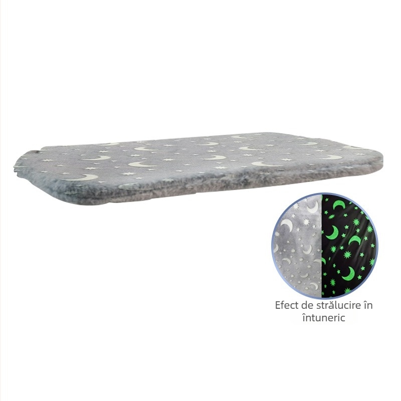 Hamac pentru pisici la fereastră – pluș imitând iepurele, Lexuan, potrivit pentru pisici