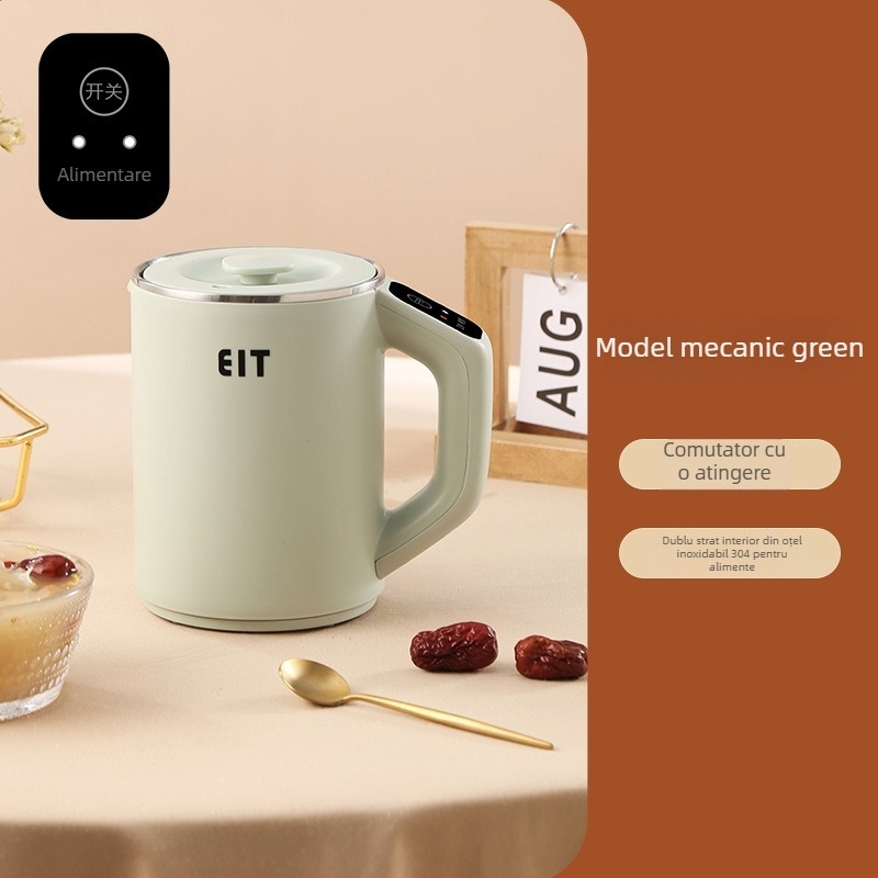 Far Light Cană Electrică pentru Ceai Sănătos, 800 ml, 300 W, placă de încălzire încorporată, pentru 1–2 persoane