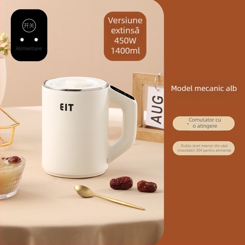 Far Light Cană Electrică pentru Ceai Sănătos, 800 ml, 300 W, placă de încălzire încorporată, pentru 1–2 persoane