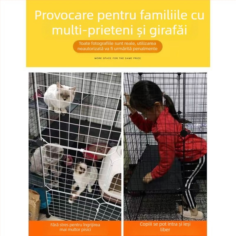 Cușcă de pisică din fier pentru interior — cuib/cușcă pentru animale de companie