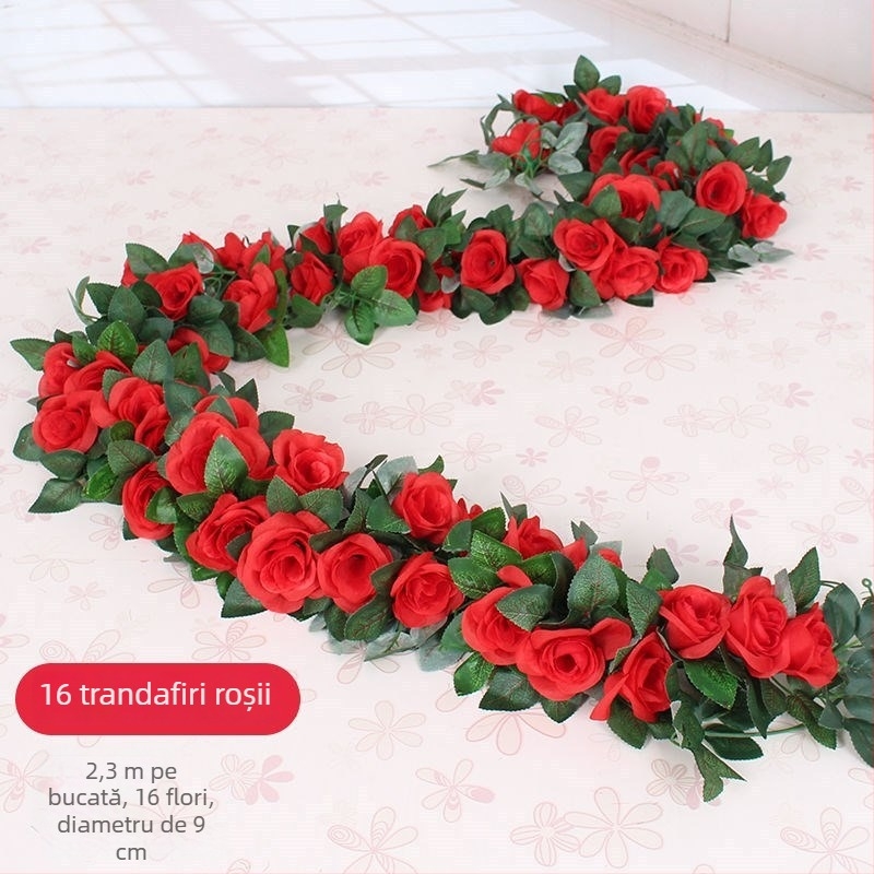 Capace decorative pentru țevi de aer condiționat, pentru ascunderea și înfrumusețarea conductelor de gaz, gaze naturale și apă, cu viță artificială înfășurată în jurul conductelor.
